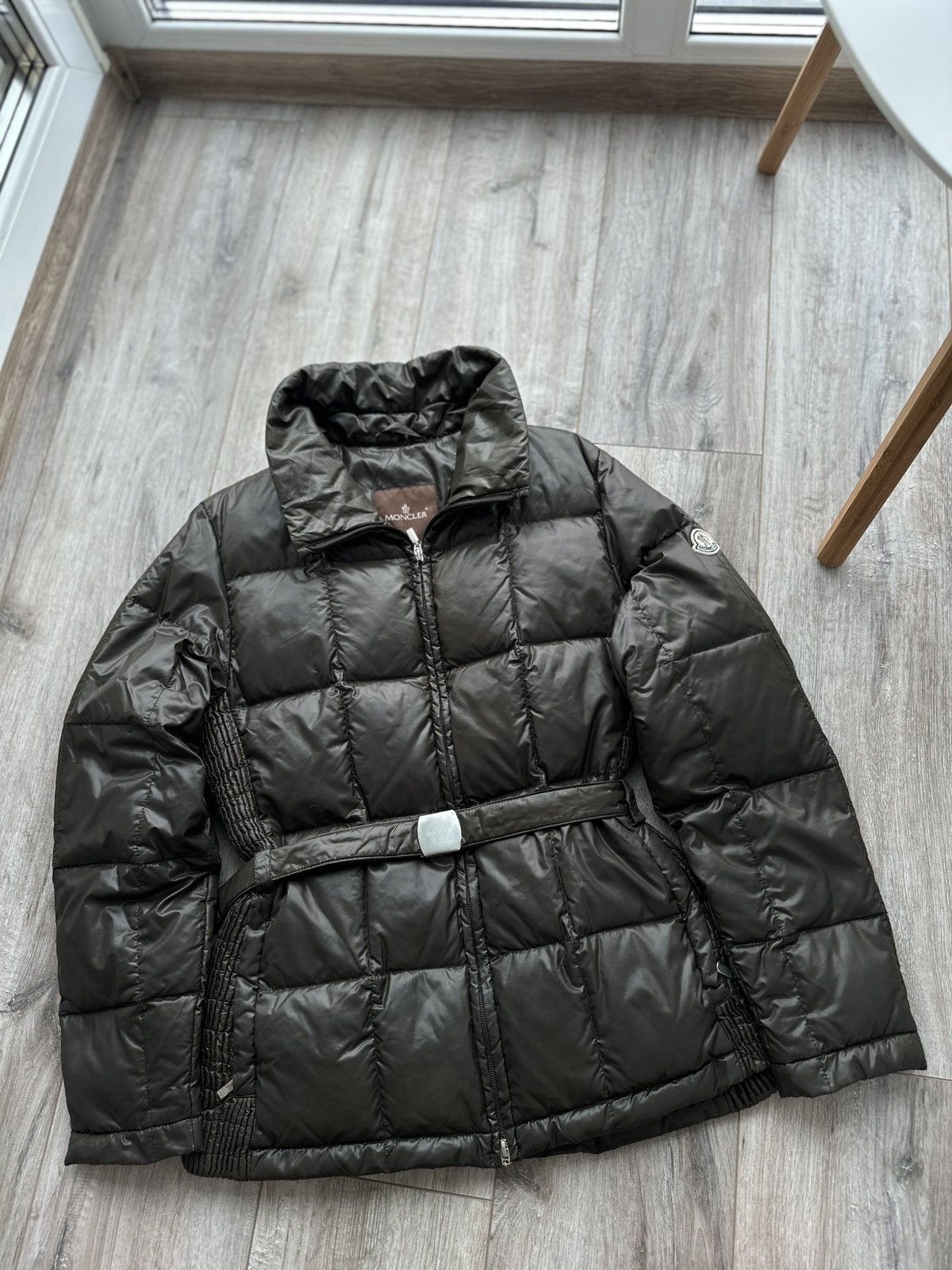極美品✴︎モンクレール バディア ブラック MONCLER BADIA サイズ0 モンクレール デカワッペン バディア MONCLER BADIA ダウン