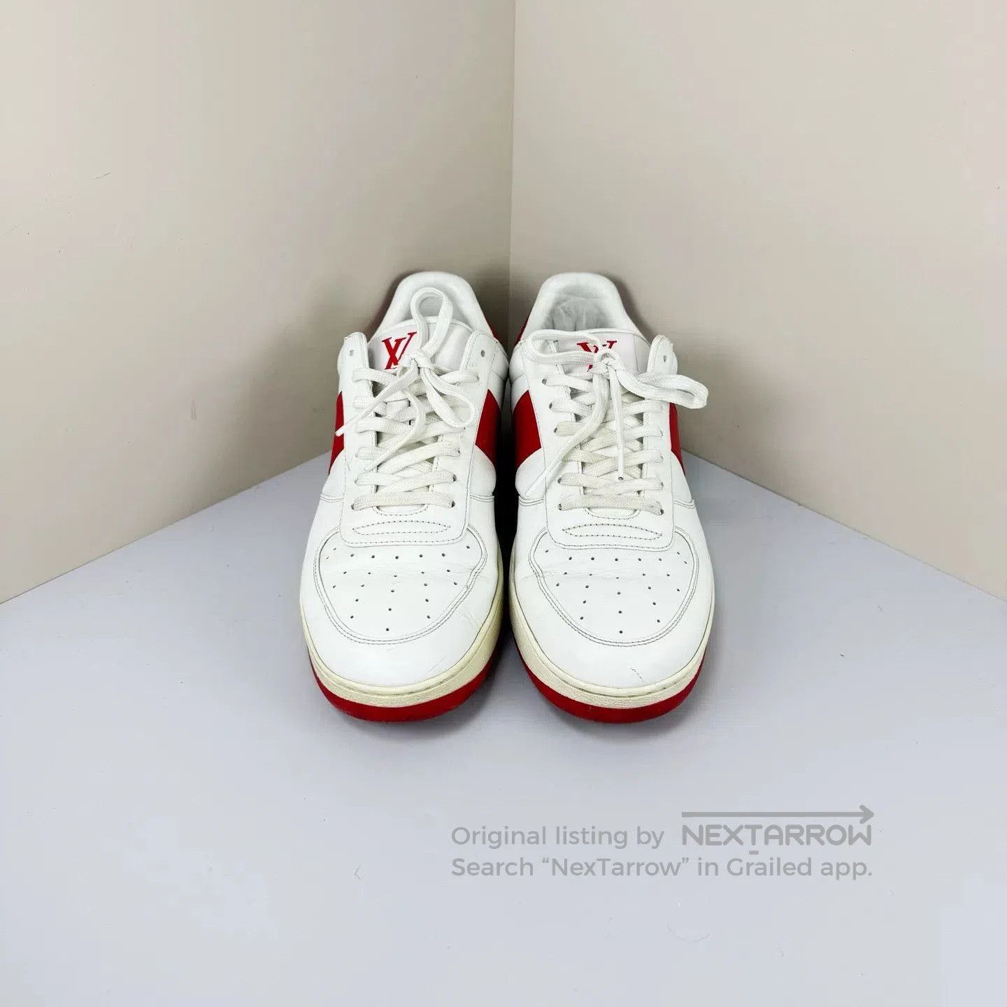 Louis Vuitton louis vuitton white red casual sneakers. Size US 7 / EU 40 - 2 Thumbnail