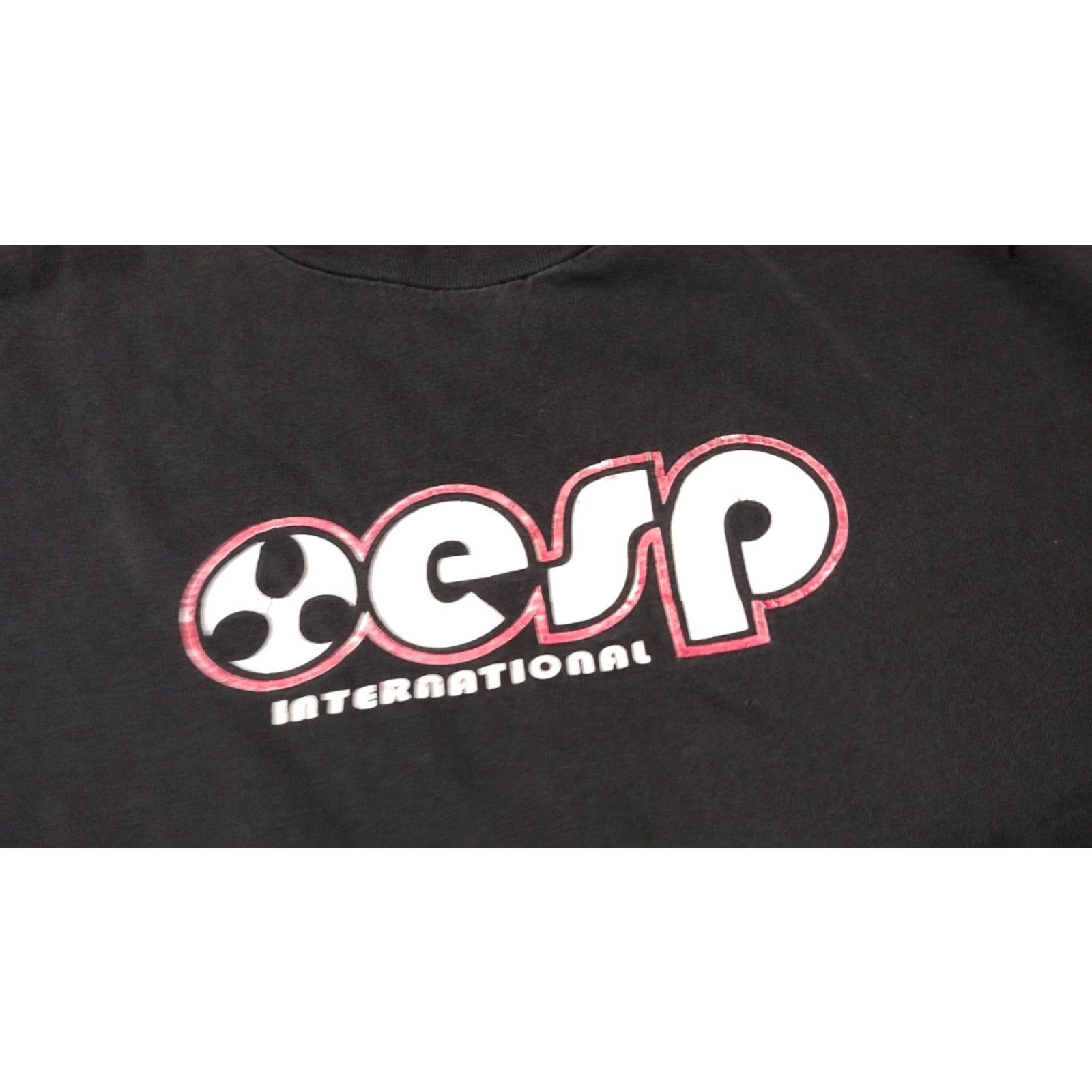Vintage VINTAGE 90s ESP International Shirt XL Black USA 100% Cotton Short Sleeve Mens T-Shirt Skate Punk Band Retro Size US XL / EU 56 / 4 - 3 Thumbnail