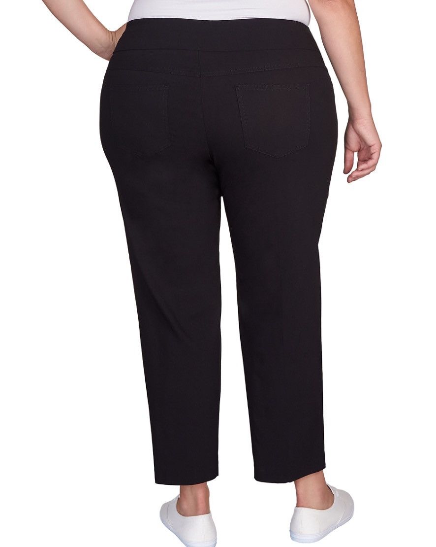 Other Ruby Rd Pull-On Short-Length Millennium Black Pants, Size 1X Size 38" / US 16 / IT 52 - 3 Thumbnail