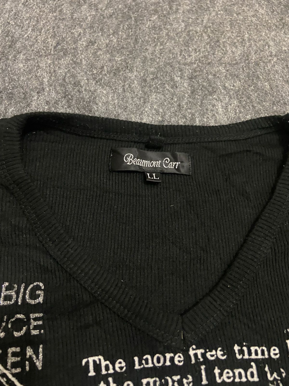 If Six Was Nine × Japanese Brand Vintage Y2K Beaumount carr t-shirt punk knite waffel Size US L / EU 52-54 / 3 - 4 Thumbnail