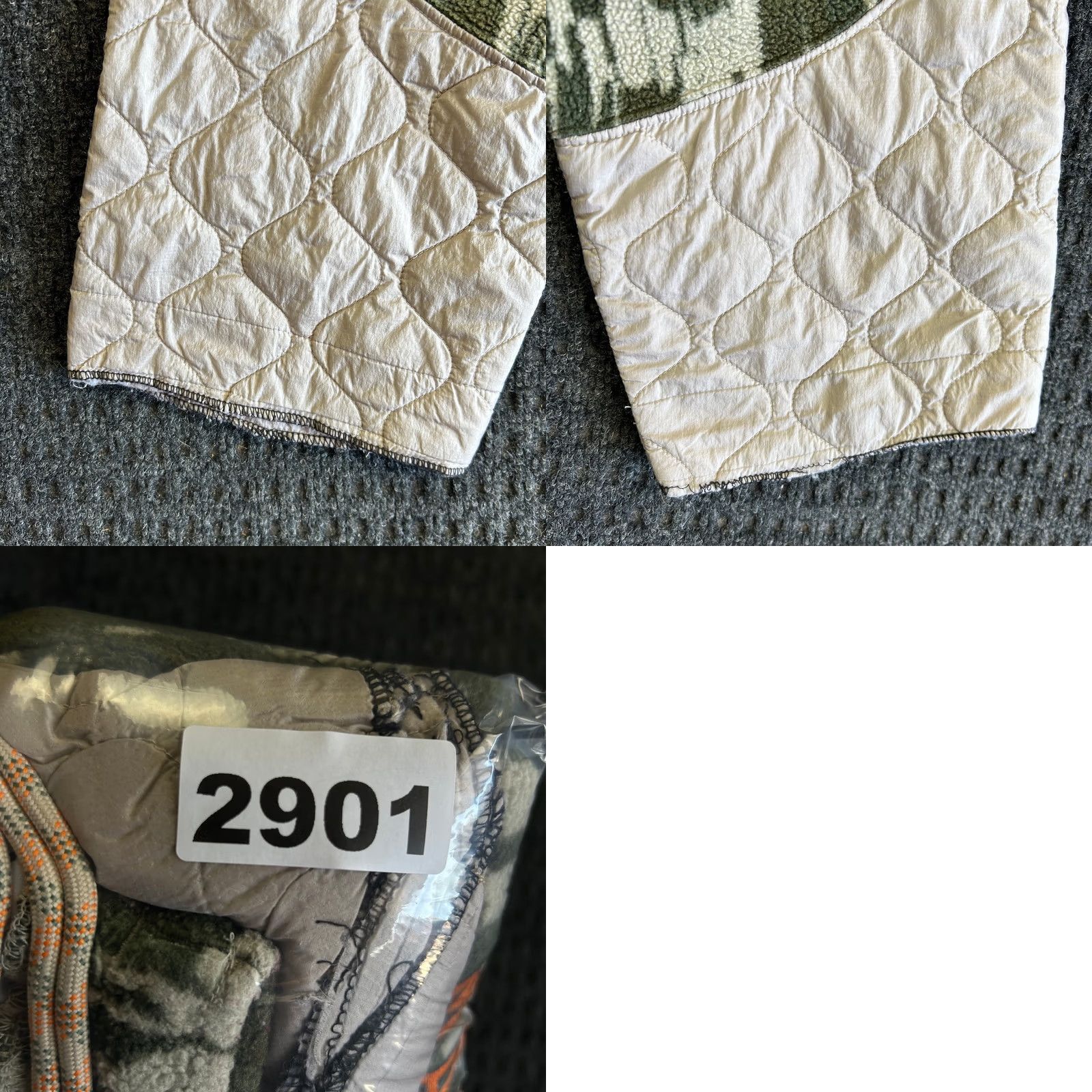 Puma Puma x Market Camo Joggers Sweatpants Quilted Green Orange M Men Pants Inseam 24" Fleece Streetwear Elastic Waist Pockets Hemmed Size M Color Green Size US 31 - 10 Thumbnail