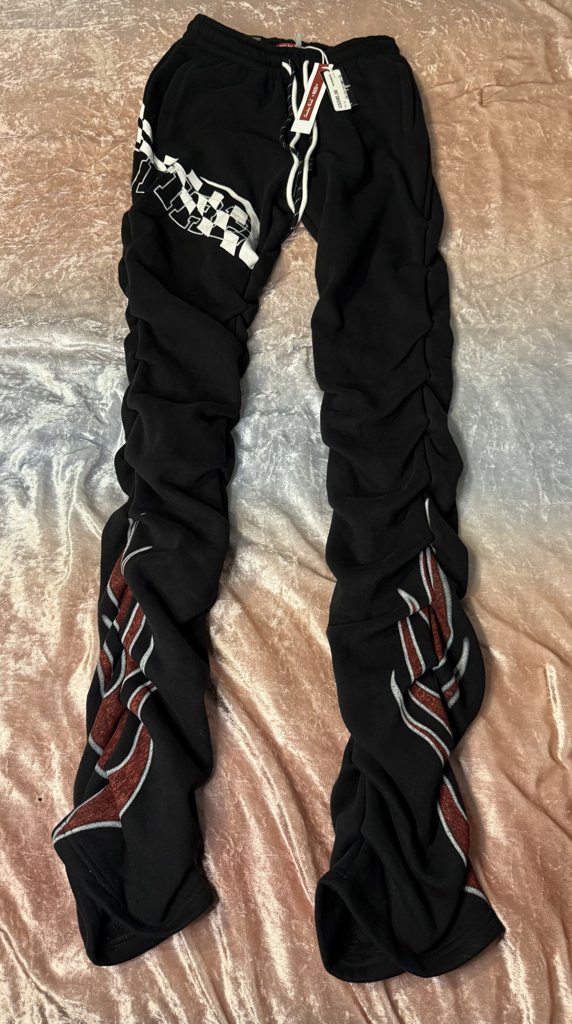 Smoke Rise Smoke Rise Racing Fleece Stacked Pants Size Medium Size 28" / US 6 / IT 42 - 1 Thumbnail