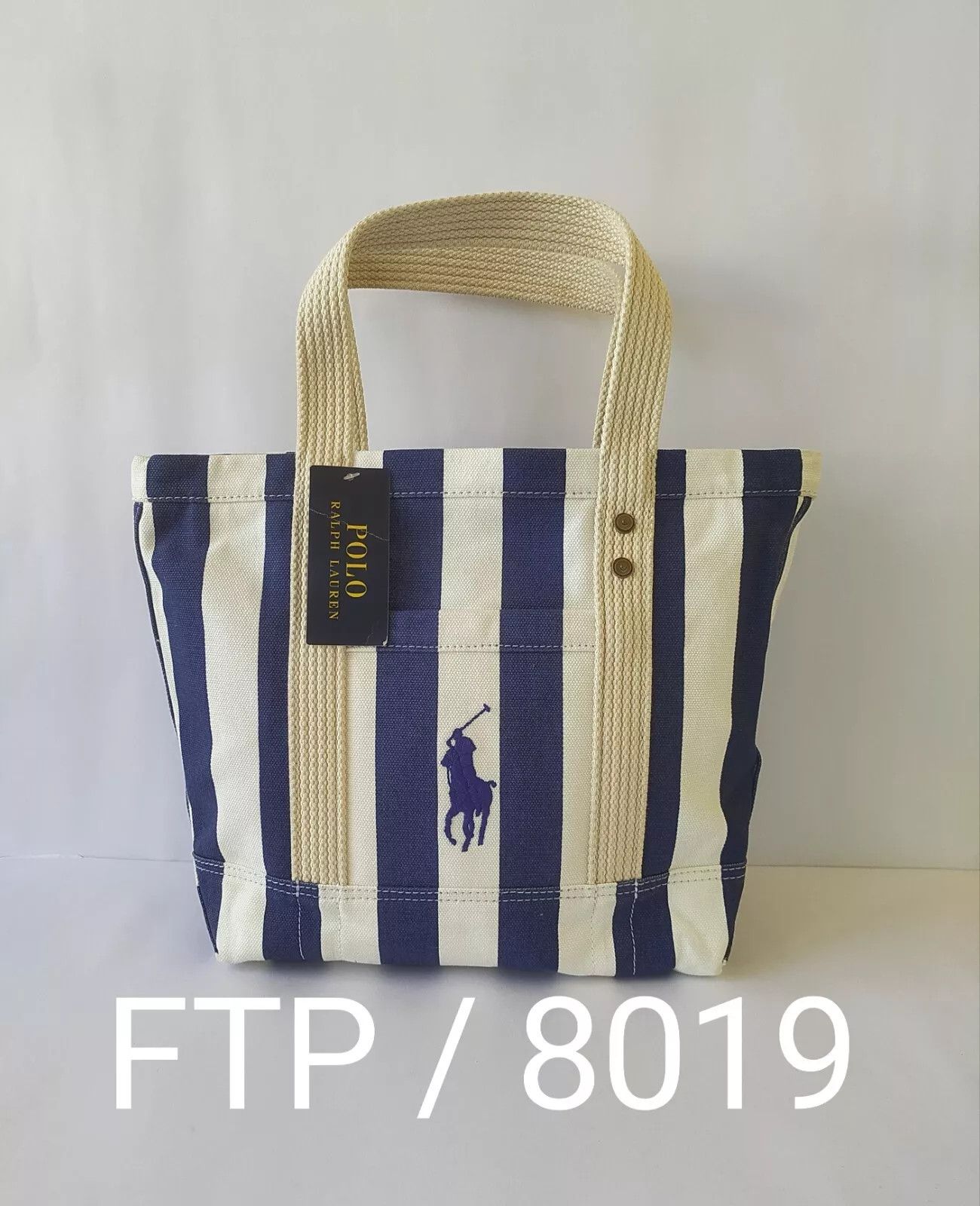 Polo Ralph Lauren Polo Ralph Lauren pony embroidered striped tote bag IFD 8019 Size ONE SIZE - 13 Thumbnail