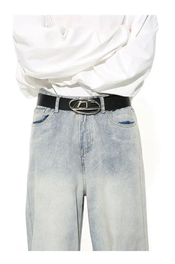 VIBE Light style washed blue baggy jeans Size US 34 / EU 50 - 6 Thumbnail