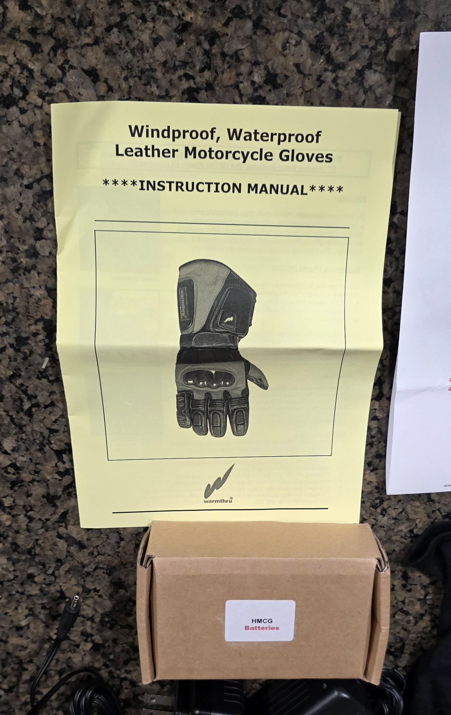 Other Warmthru Heated Motorcycle Leather Gloves Size Medium New Size ONE SIZE - 4 Thumbnail