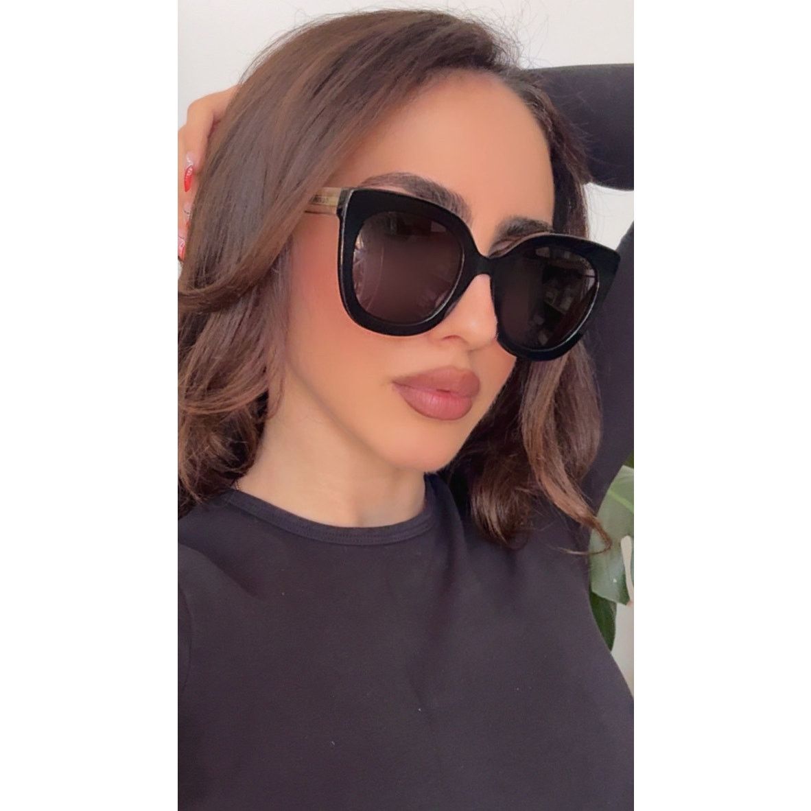 Gucci NEW Gucci GG0564S Black Oversized Sunglasses Size ONE SIZE - 8 Thumbnail
