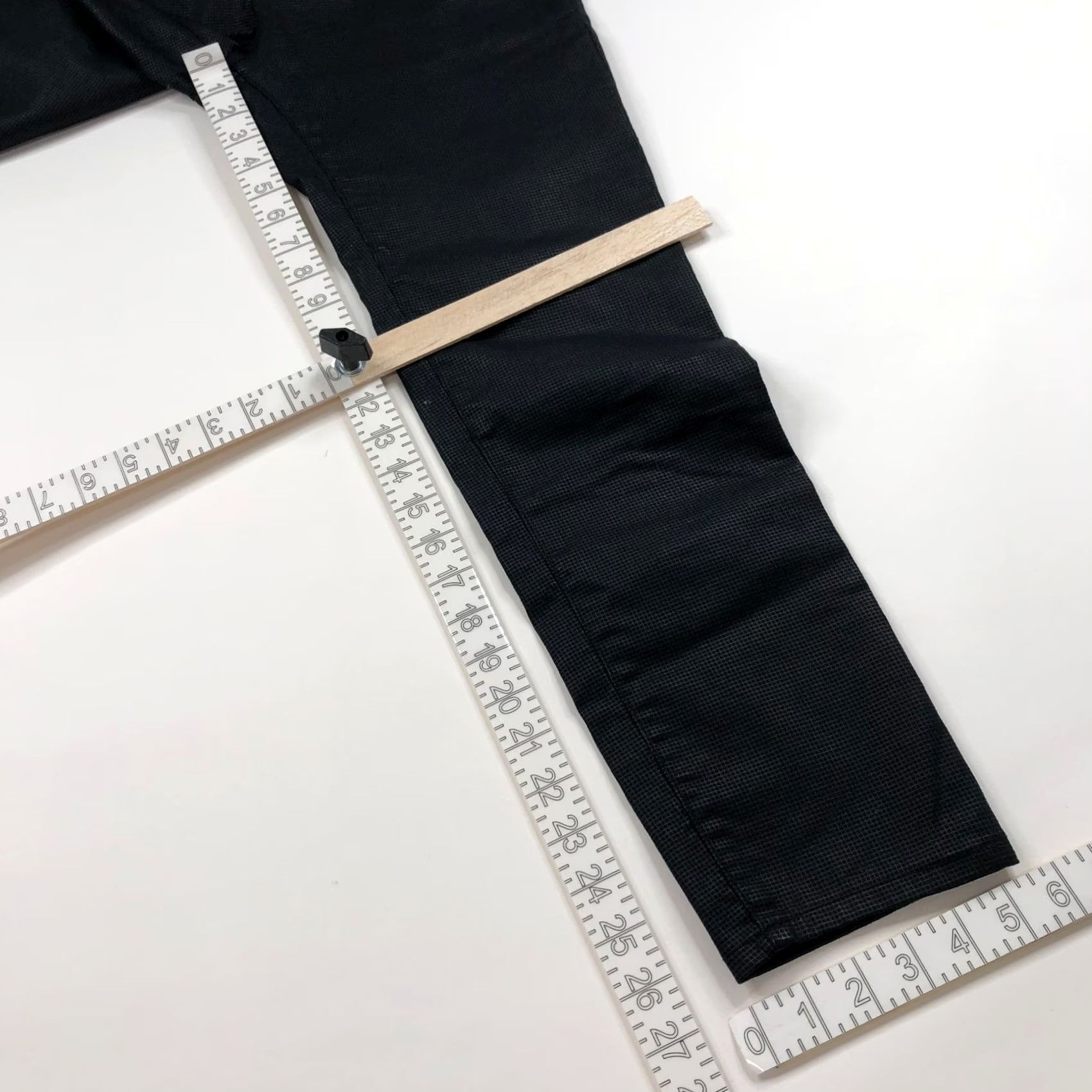 Vintage Bevy Flog Pants Women Mid Rise Elastic Waist Pull On 27 Black Size 27" / US 4 / IT 40 - 5 Thumbnail