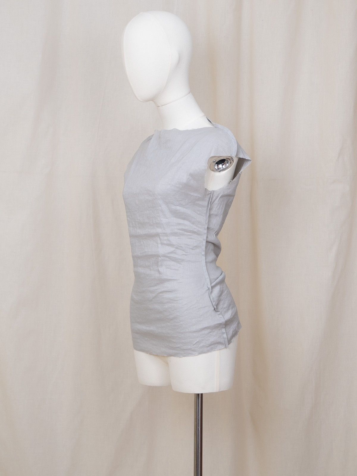 Maison Margiela Margiela | SS2012 Gray Stretch Top Size XS / US 0-2 / IT 36-38 - 6 Thumbnail