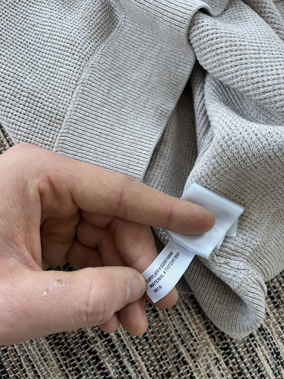 Polo Ralph Lauren Vintage Polo Ralph Lauren Beige Minimalistic Y2K Sweatshirt Size US S / EU 44-46 / 1 - 12 Thumbnail