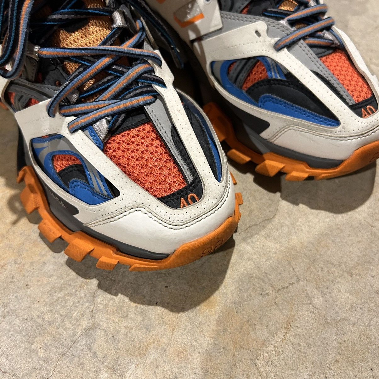 Balenciaga × Designer Balenciaga Track Sneakers Orange/Blue US 7 Size US 7 / EU 40 - 10 Thumbnail