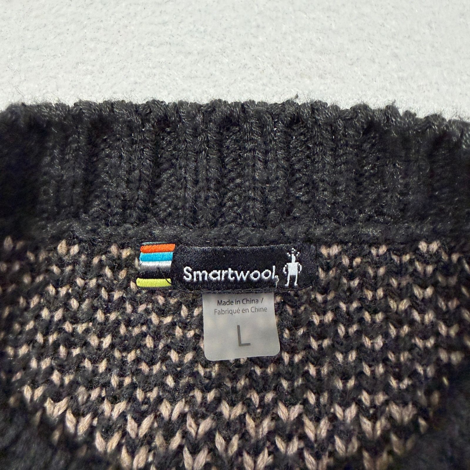 Smartwool Smartwool Cozy Lodge Buff Check Sweater Men's Large Crewneck Size US L / EU 52-54 / 3 - 4 Thumbnail