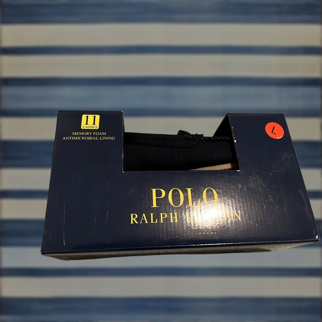 Polo Ralph Lauren Polo Ralph Lauren Slipper Moccasin Bear Declan Navy Blue Women 11 Shoes Slip On Size ONE SIZE - 1 Thumbnail