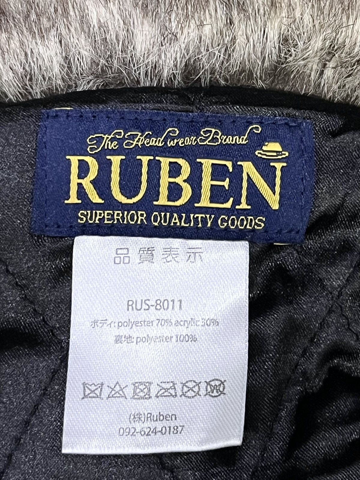 Japanese Brand 🔥GRUNGE🔥Vintage Faux Fur Trapper Hat 14Addiction LGB Style Size ONE SIZE - 8 Thumbnail