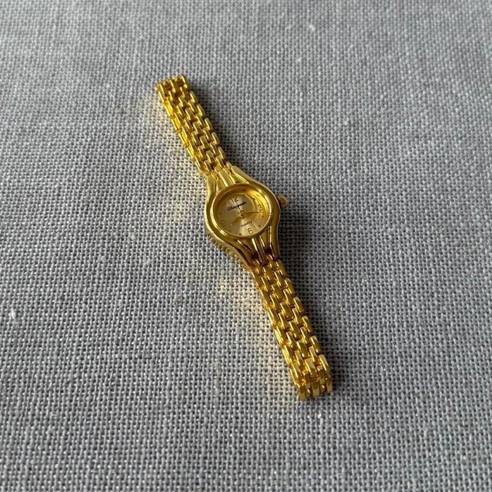 Other Elegant gold vintage style watch MENS2 Size ONE SIZE - 5 Thumbnail