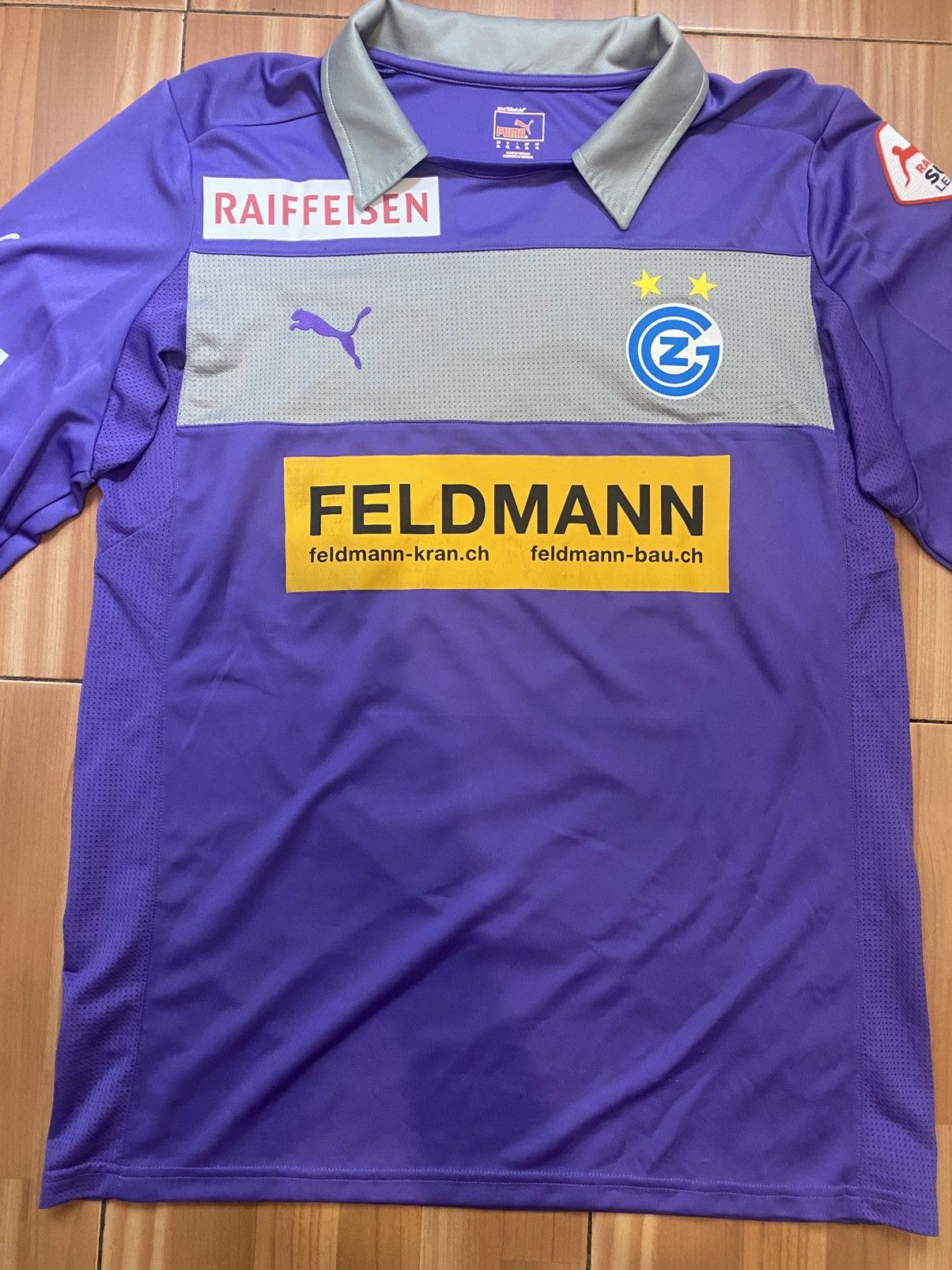 Chelsea Soccer × Puma × Vintage Grasshopper Club Zurich Math Worn Trikot Spiegel#33 Size US XL / EU 56 / 4 - 2 Thumbnail