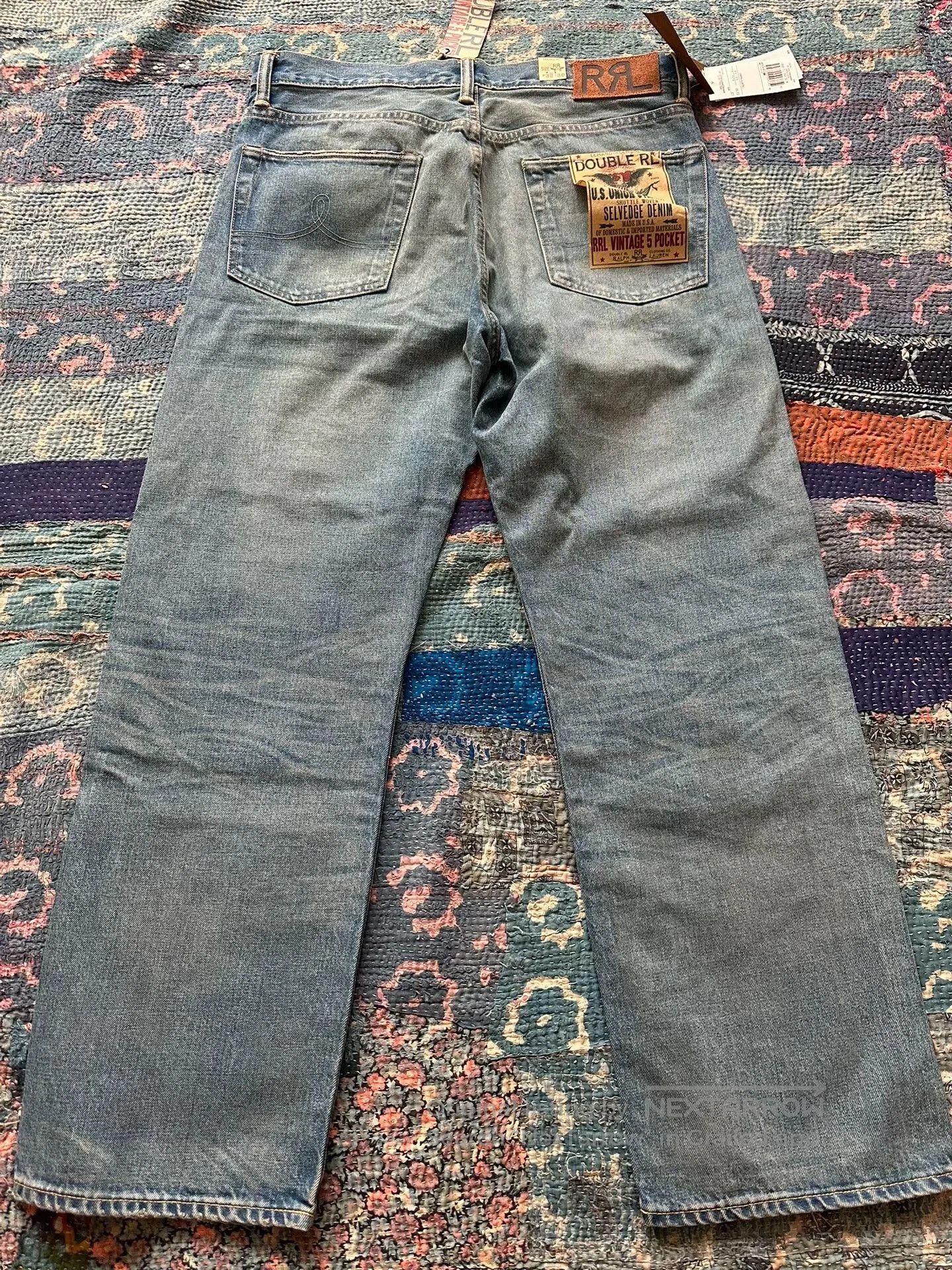RRL Ralph Lauren RRL Patchwork Vintage Denim Pants. Size US 32 / EU 48 - 3 Thumbnail