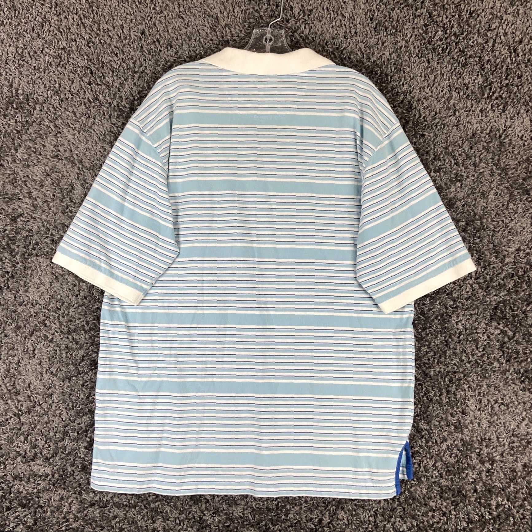 Ecko Unltd. ECKO UNLTD Polo Shirt Mens Large Blue Striped Short Sleeve Size US L / EU 52-54 / 3 - 8 Thumbnail