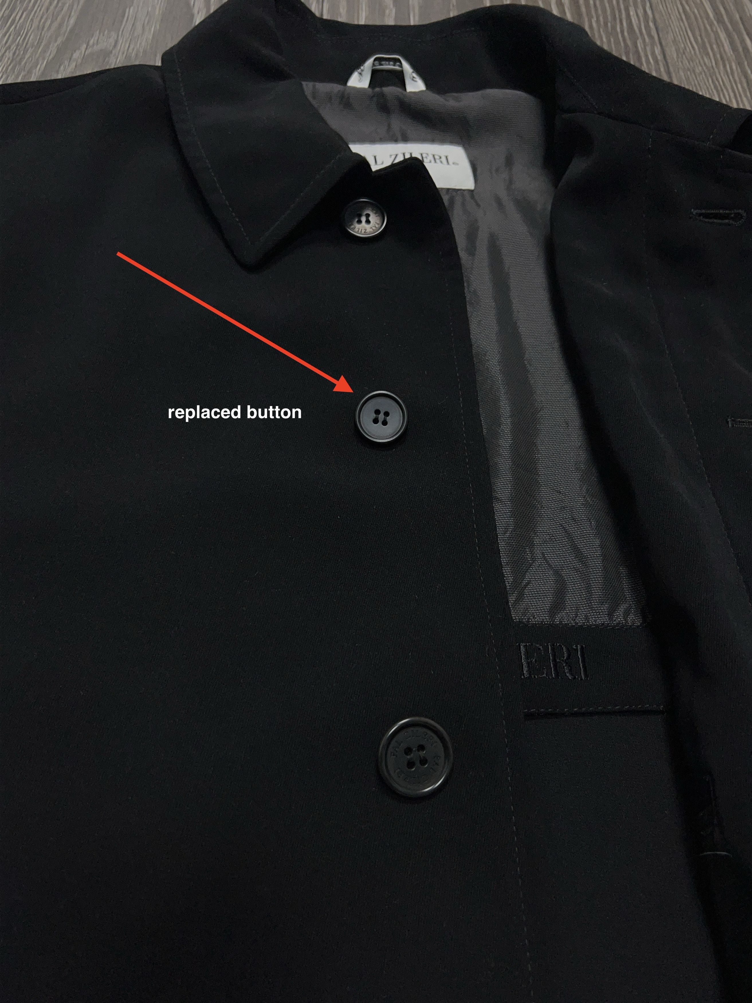 Pal Zileri Sport Polyester Black Jacket Coat Button Size US 40 EU 50 Size US M / EU 48-50 / 2 - 12 Thumbnail