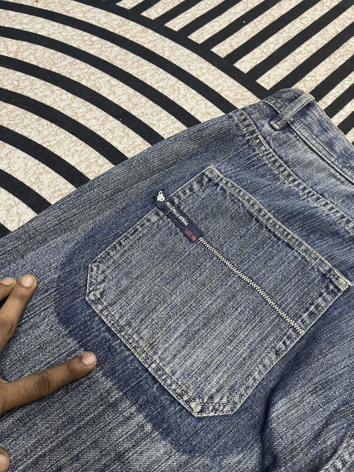 Marc Buchanan 90s PELLE PELLE BY MARC BUCHANAN BAGGY DOUBLE KNEE JEANS Size US 41 - 21 Thumbnail