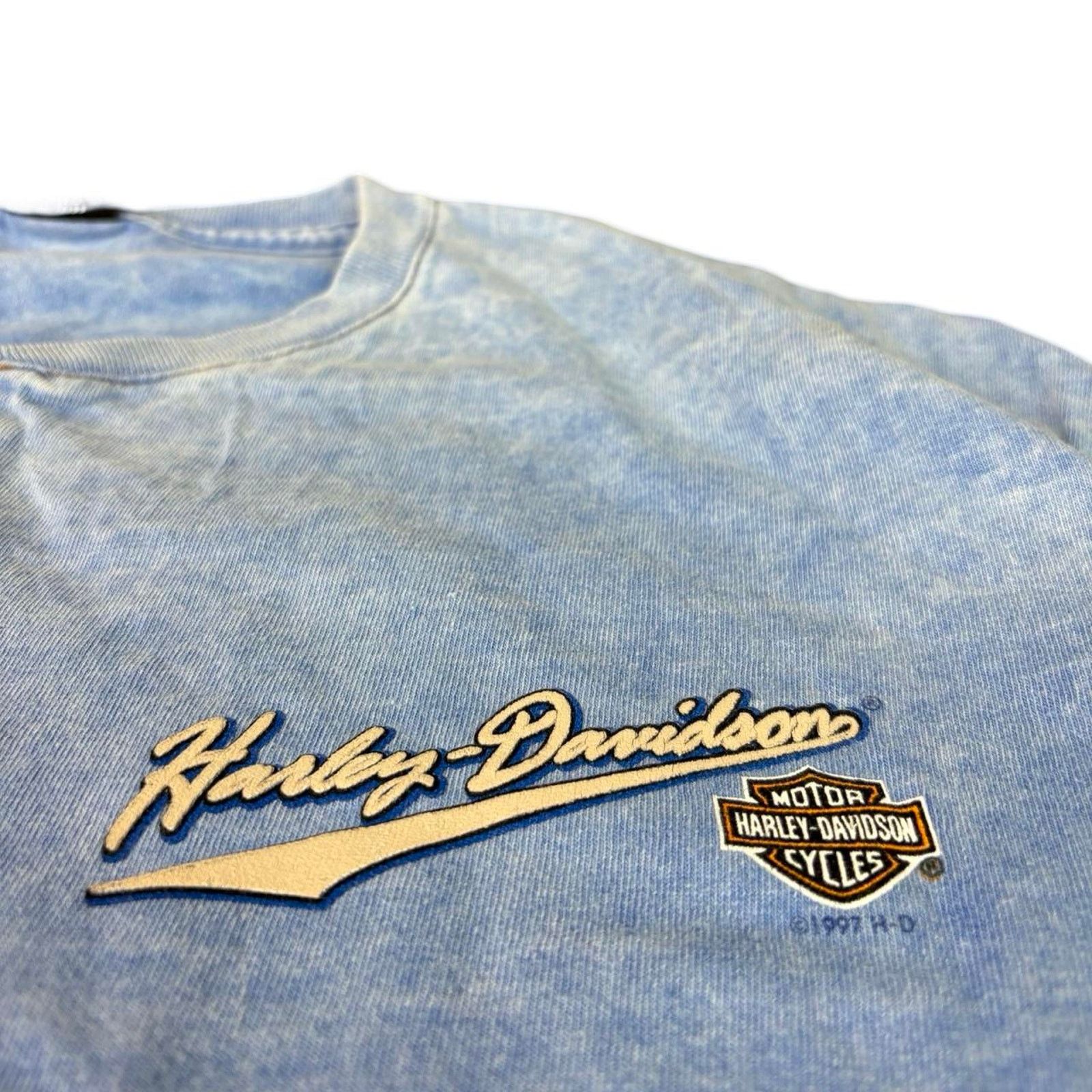 Harley Davidson × Vintage 90s Harley Davidson T-shirt Size US XL / EU 56 / 4 - 4 Thumbnail