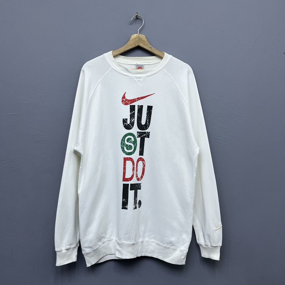 Nike Vintage 90s Nike Just Do It Crewneck Sweatshirt Size US L / EU 52-54 / 3 - 1 Thumbnail