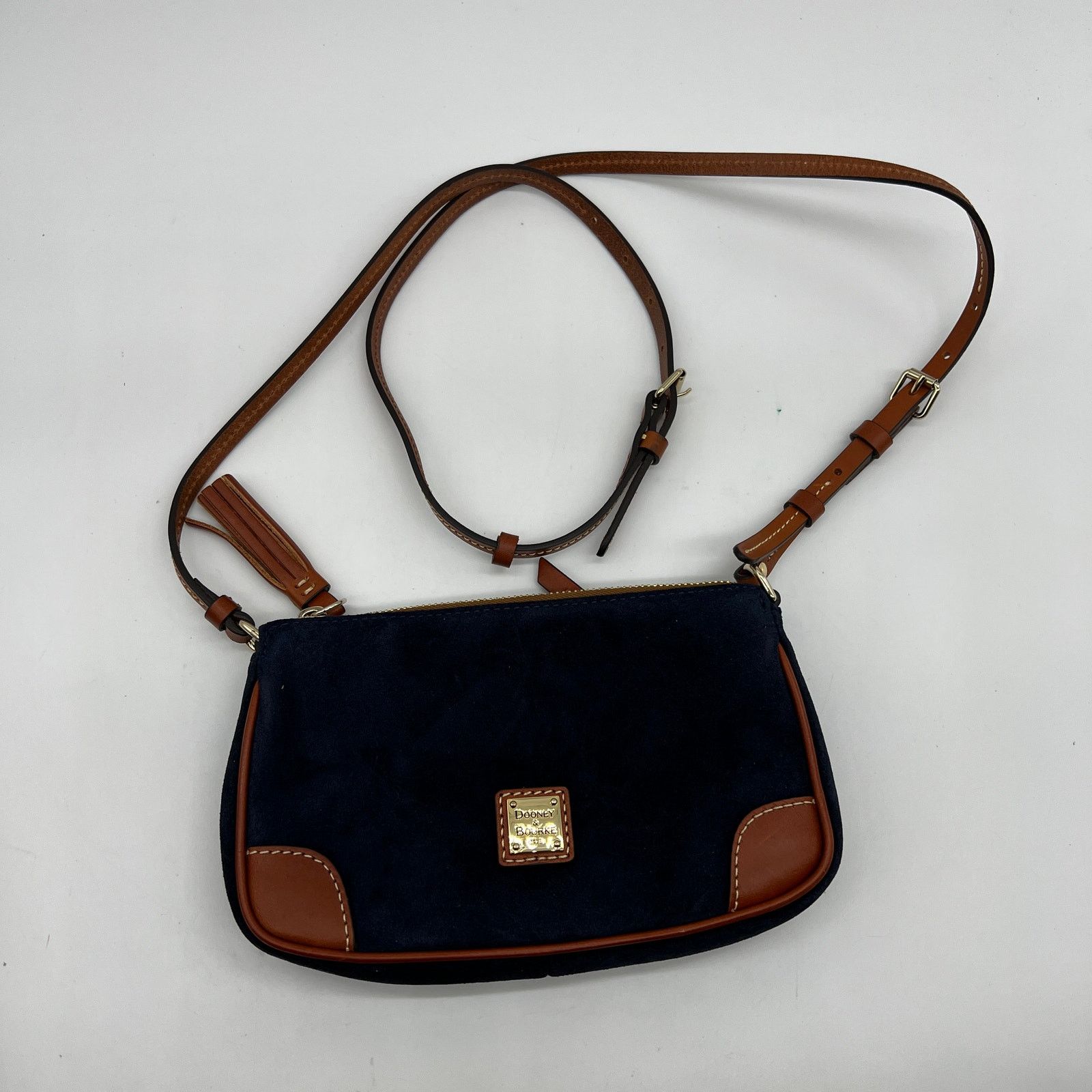 Dooney & Bourke Dooney & Bourke Suede Slim Crossbody Bags Navy Size ONE SIZE - 3 Thumbnail