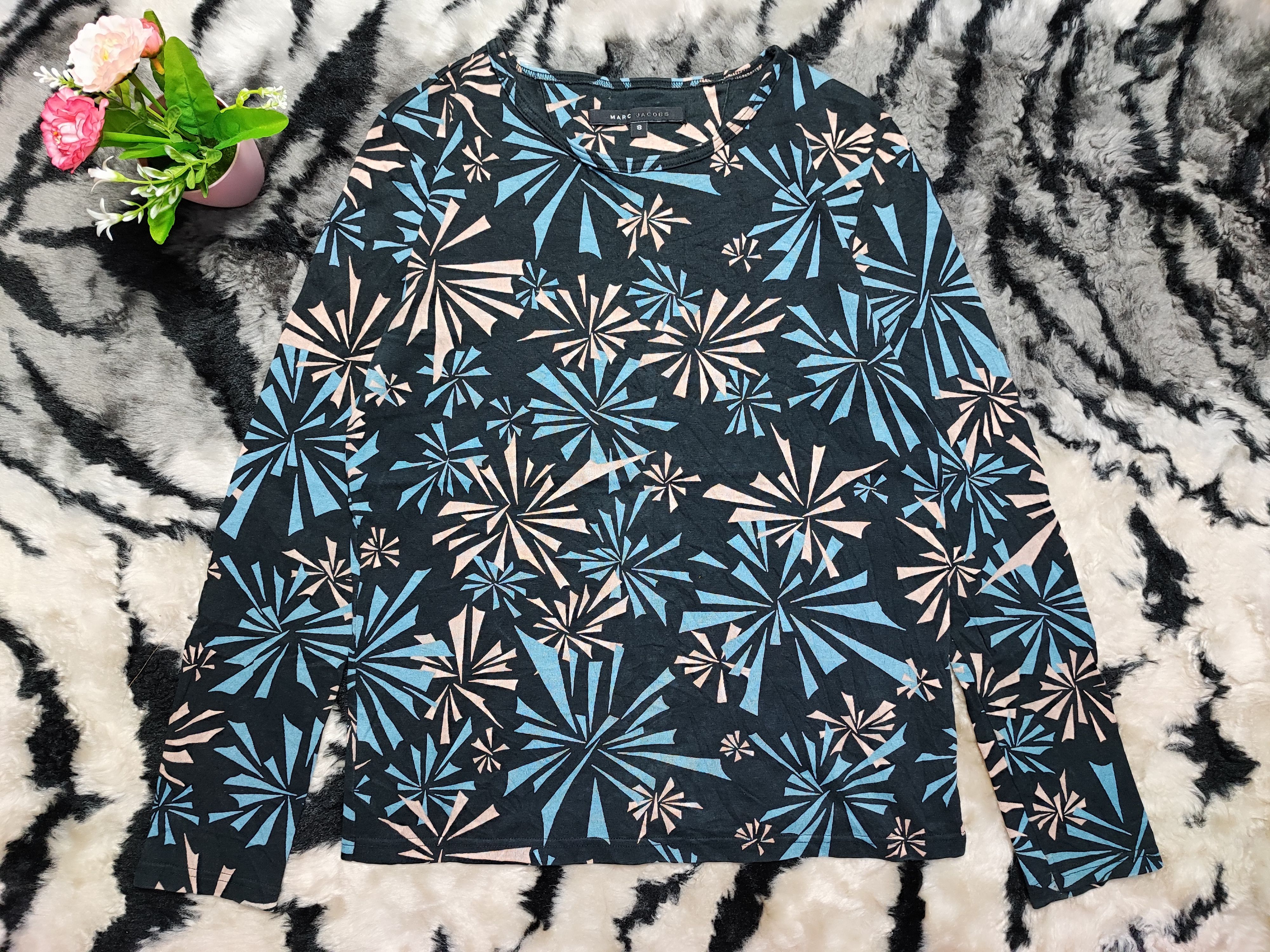 Marc Jacobs Printed Tshirt Women Size S / US 4 / IT 40 - 2 Thumbnail