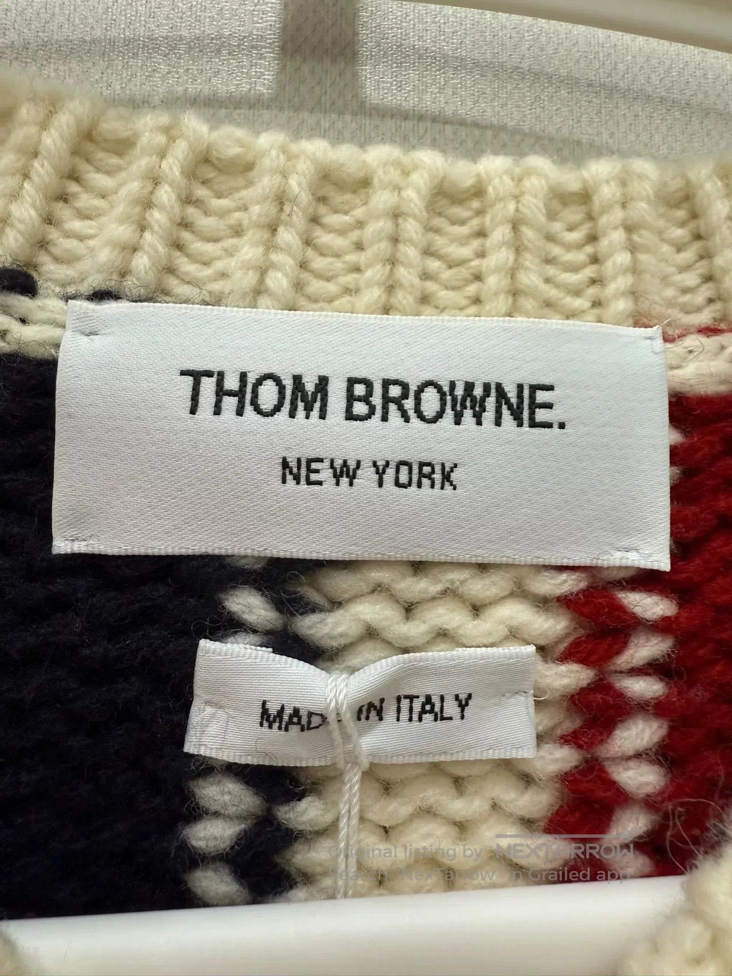 Thom Browne Thom Browne Beige Wool Sweater. Size US S / EU 44-46 / 1 - 2 Thumbnail