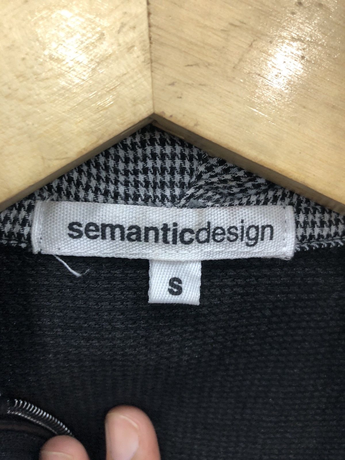 Japanese Brand × semanticdesign Semantic Design Double Zipper Sleeve less Hoodie Size US S / EU 44-46 / 1 - 6 Thumbnail