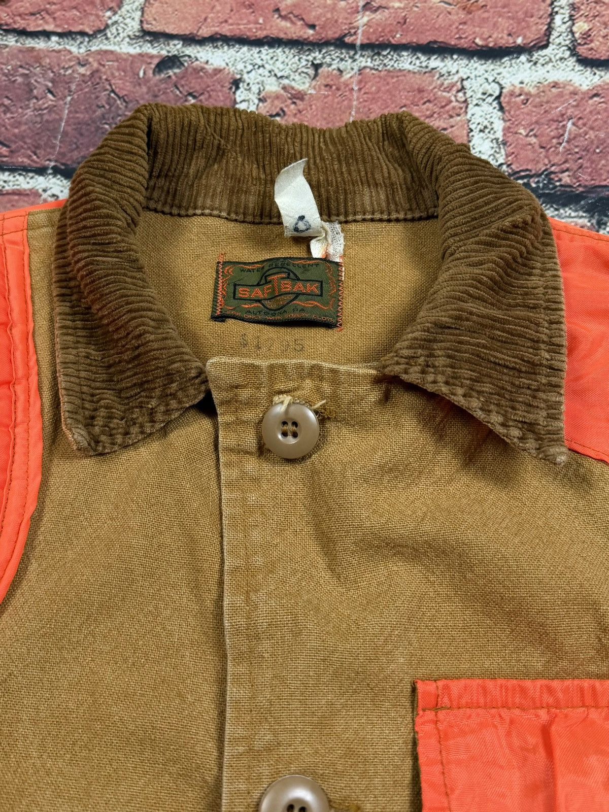 SafTbak Vintage SafTBak Hunting Jacket Brown Orange Canvas Game Size US L / EU 52-54 / 3 - 7 Thumbnail