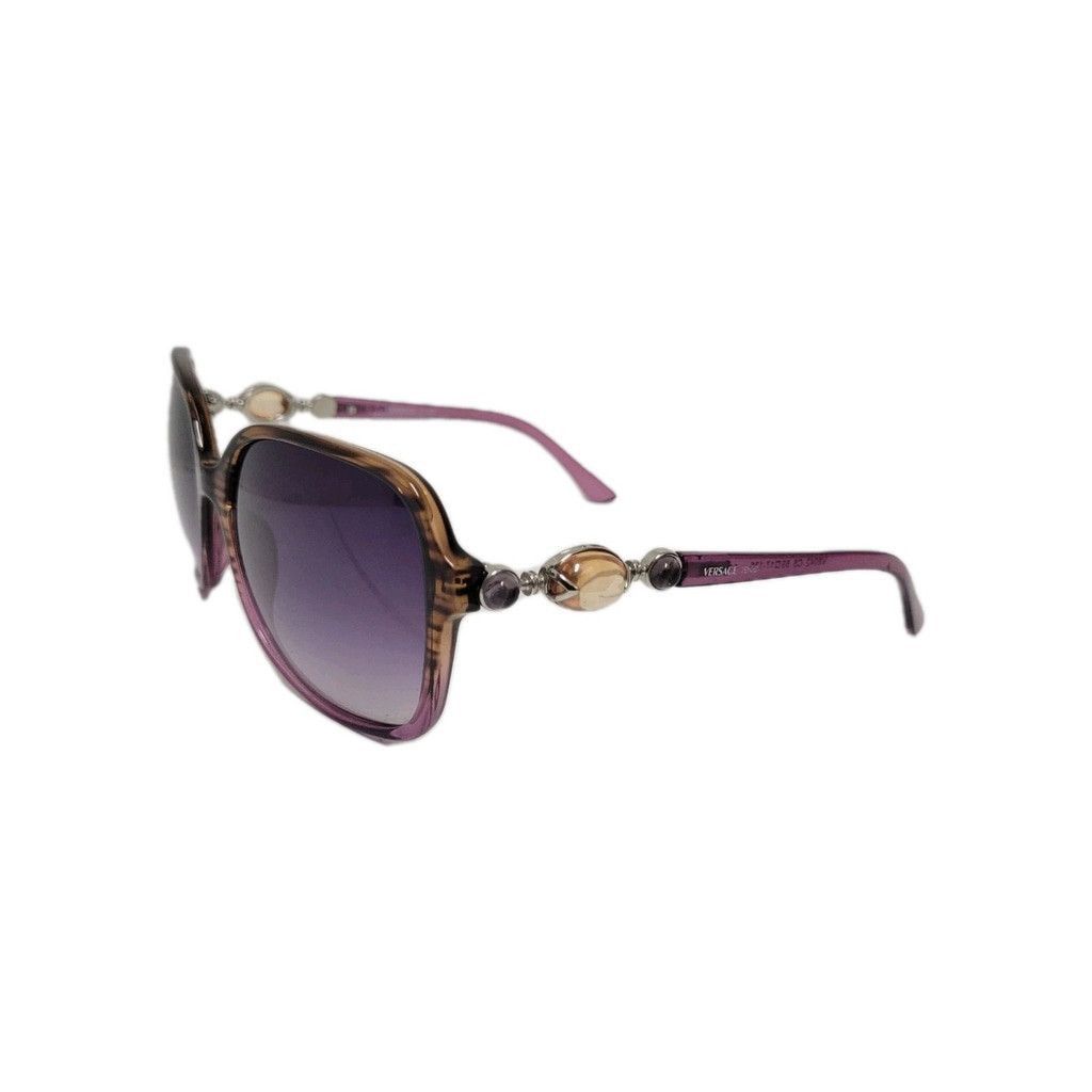 Versace VERSACE Rhinestone Adult Unisex Sunglass Eyewear Pink Frame Size ONE SIZE - 5 Thumbnail