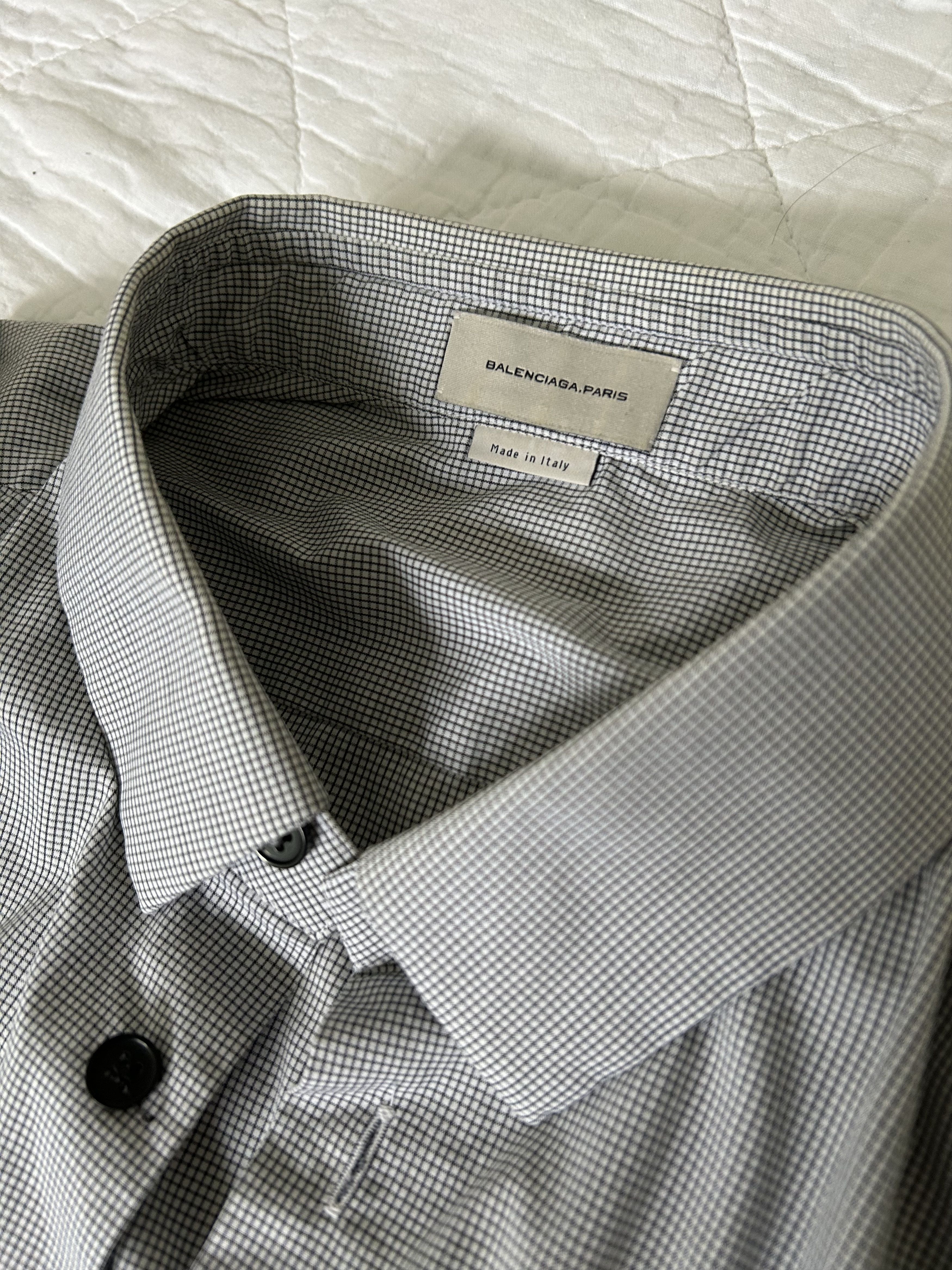 Balenciaga Balenciaga Long sleeve checkered shirt Size US XXS / EU 40 - 3 Thumbnail