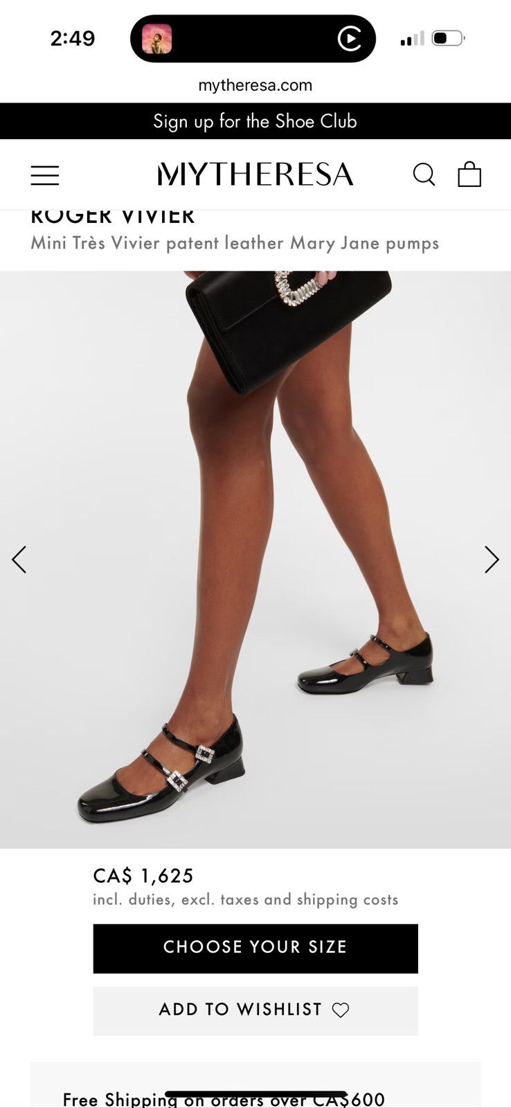 Roger Vivier ROGER VIVIER Mini Très Vivier patent leather Mary Jane pumps Size US 6.5 / IT 36.5 - 10 Thumbnail