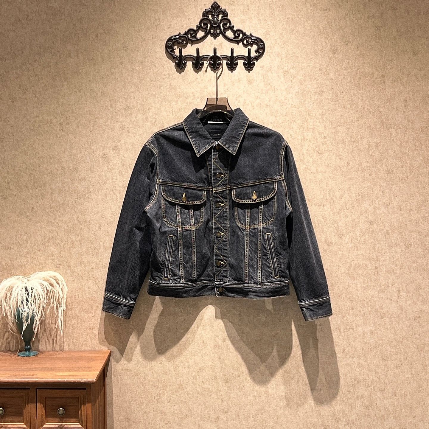 Saint Laurent Paris Saint Laurent Denim Jacket Size L Size US L / EU 52-54 / 3 - 1 Thumbnail