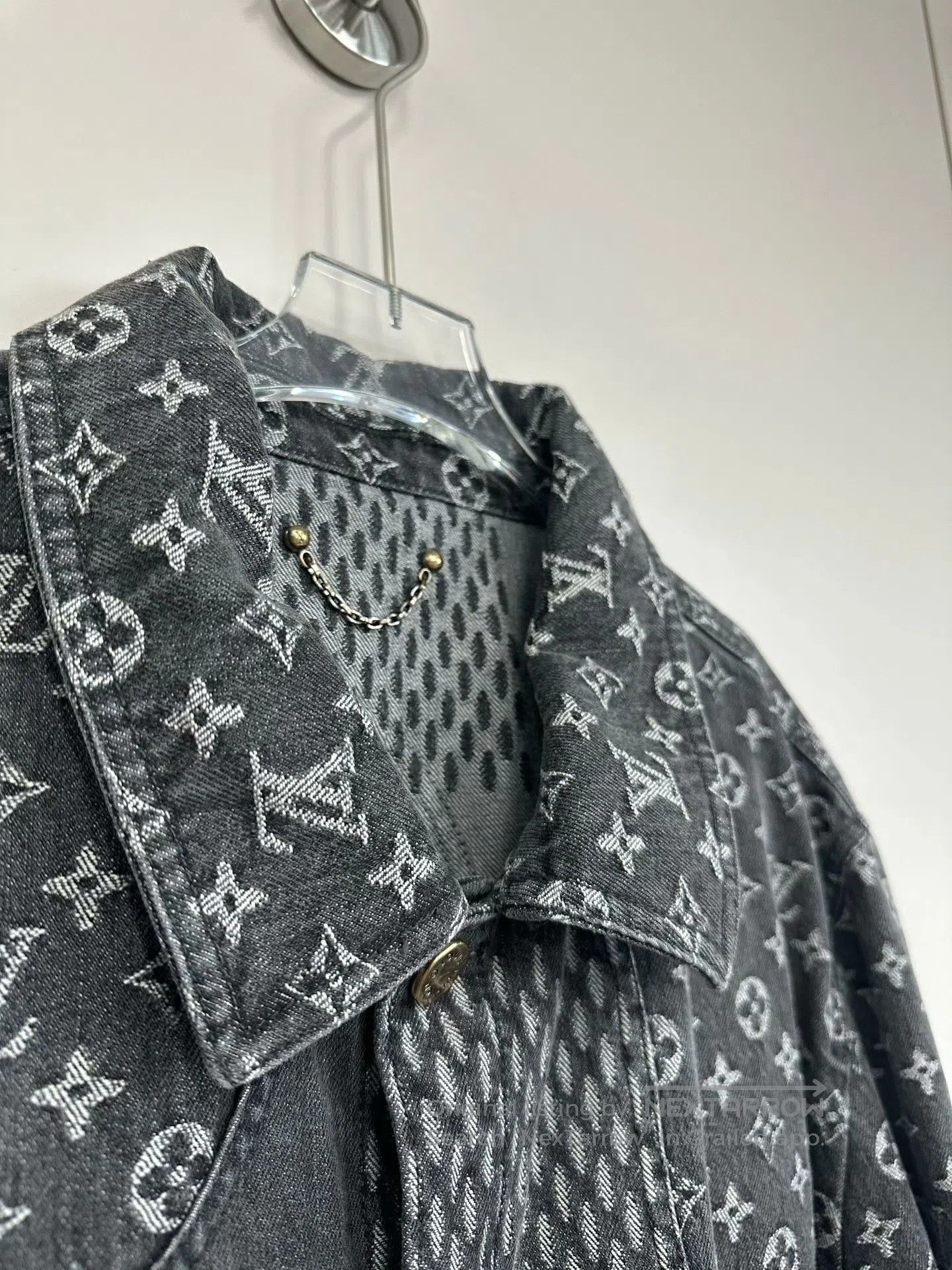 Louis Vuitton Louis Vuitton Black Monogrammed Logo Denim Jacket| Size US L / EU 52-54 / 3 - 8 Thumbnail