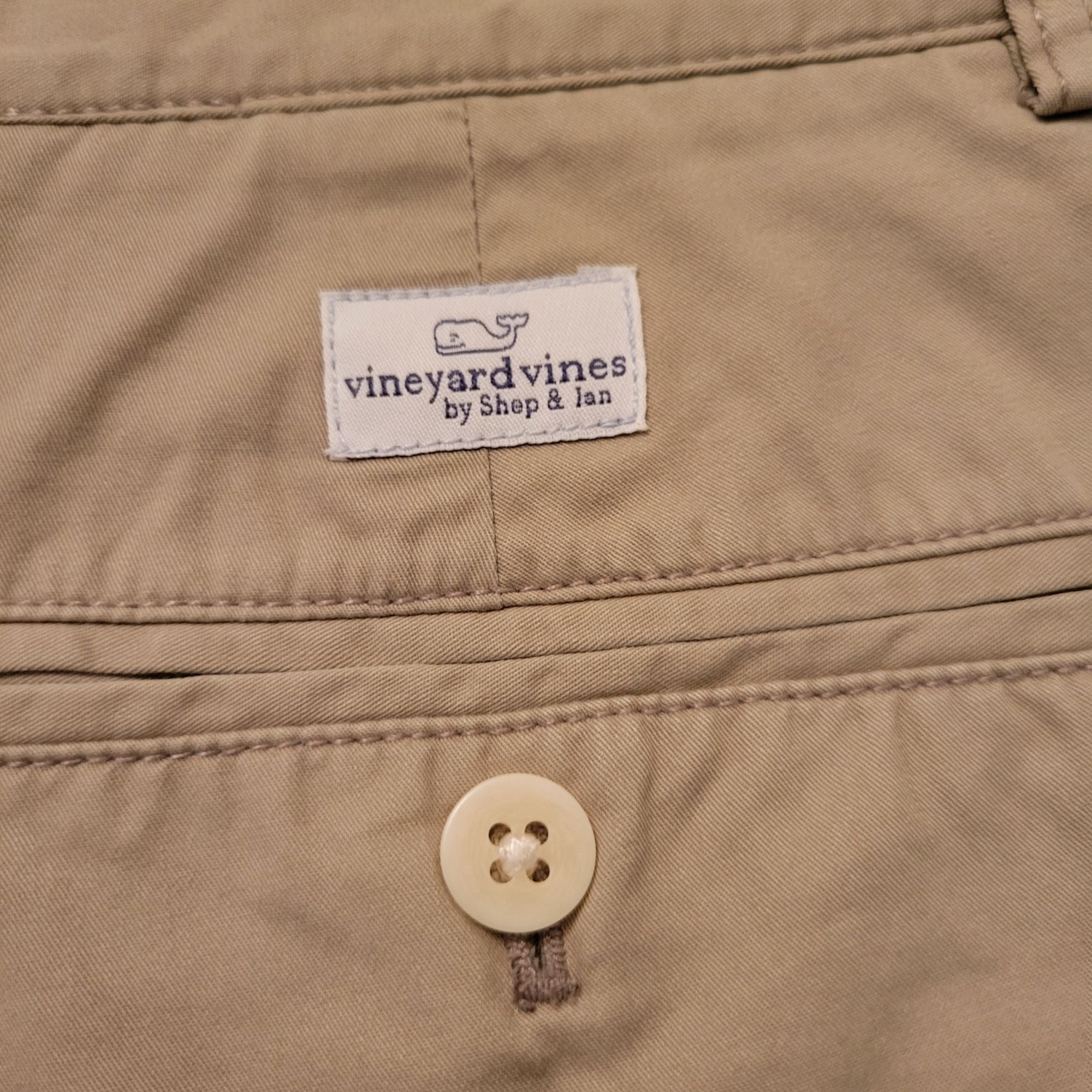 Vineyard Vines Vineyard Vines Club Short 36 Khaki Cotton Twill Flat Front C Size US 36 / EU 52 - 4 Thumbnail