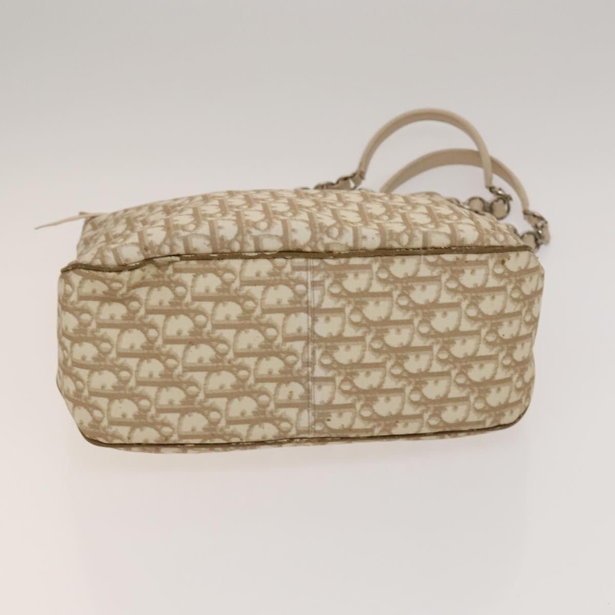 Dior DIOR Trotter Canvas Romantic Tote Bag Pvc Beige Silver Size ONE SIZE - 9 Thumbnail