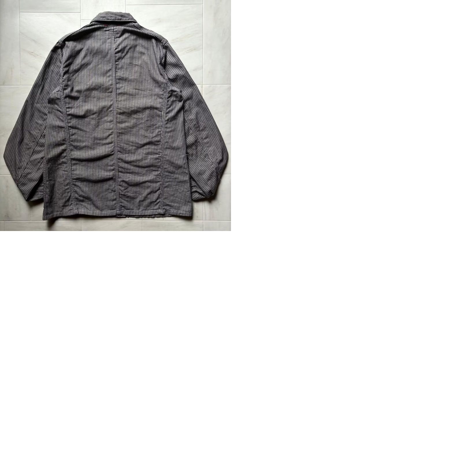Engineered Garments ENGINEERED GARMENTS HICKORY STRIPE COVERALL JACKET MEN S MULTICOLOR SIZE S USED Size US 29 - 10 Thumbnail