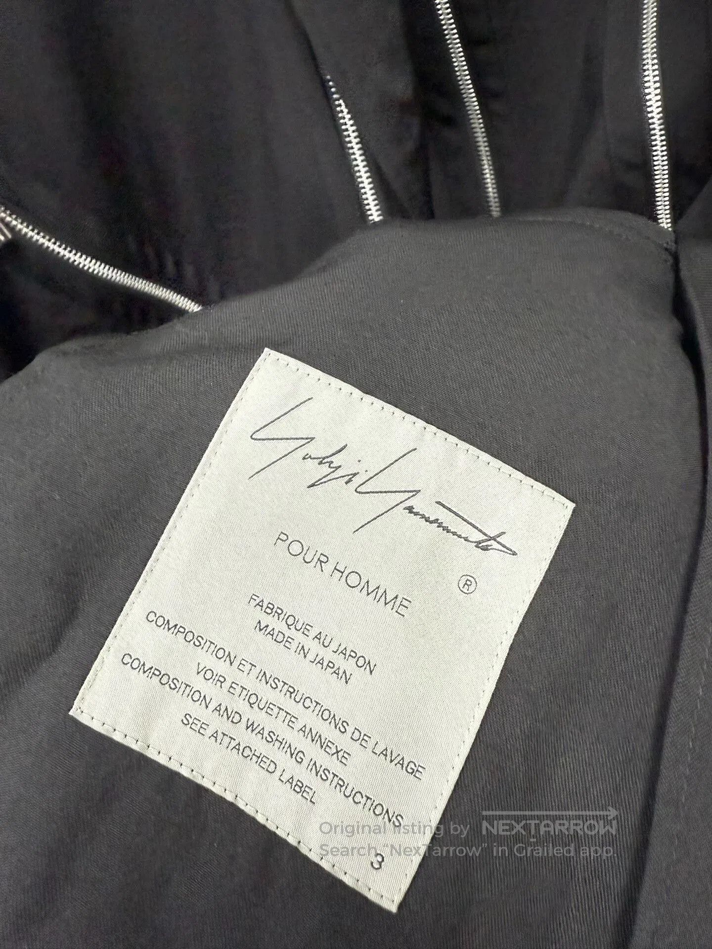 Yohji Yamamoto Yohji Yamamoto Pour Homme Zip Wool Blazer. Size US L / EU 52-54 / 3 - 5 Thumbnail
