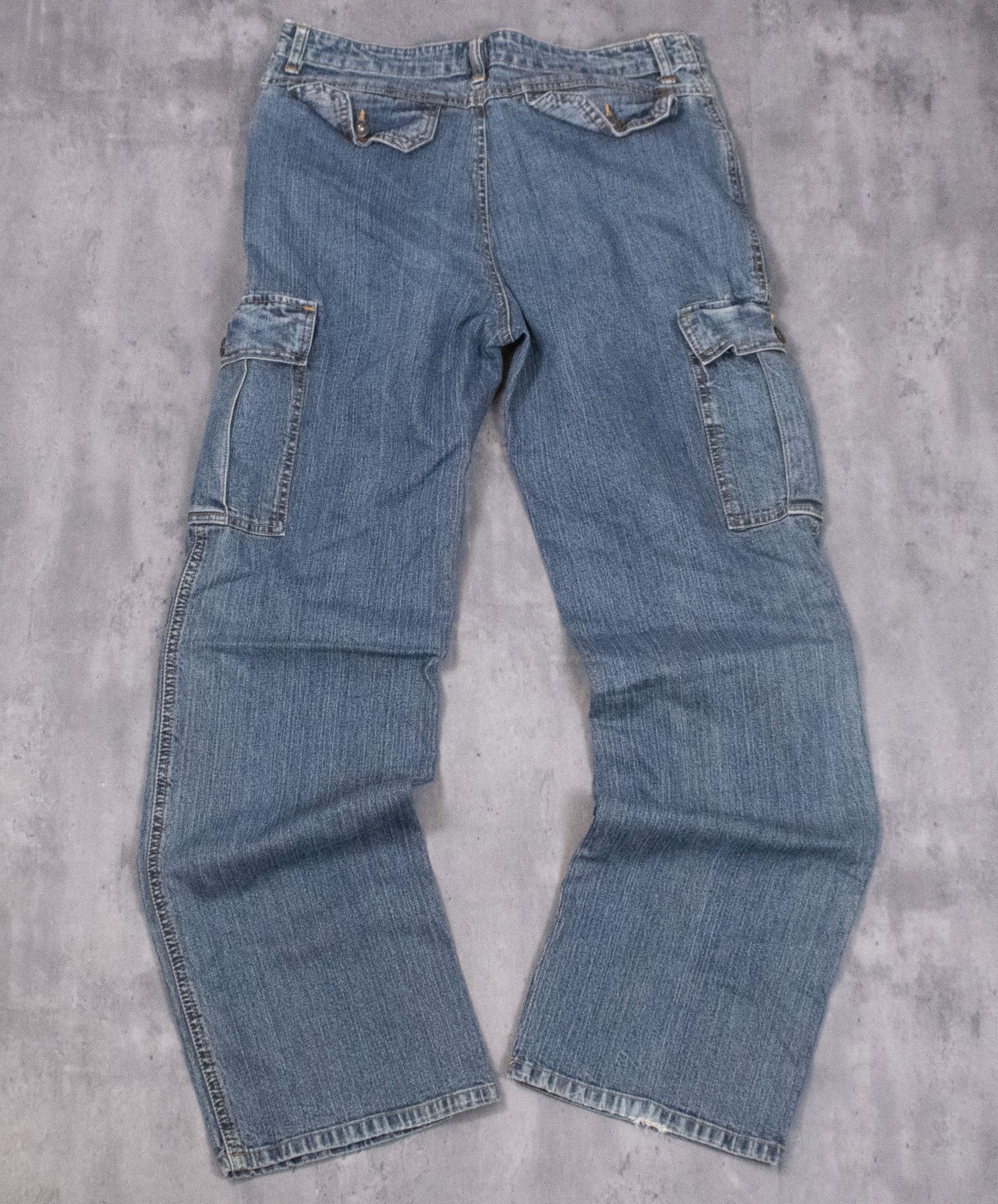 Denver Hayes × Vintage Vintage 1990's Denver Hanes Cargo Baggy Denim Pant's Size US 32 / EU 48 - 12 Thumbnail