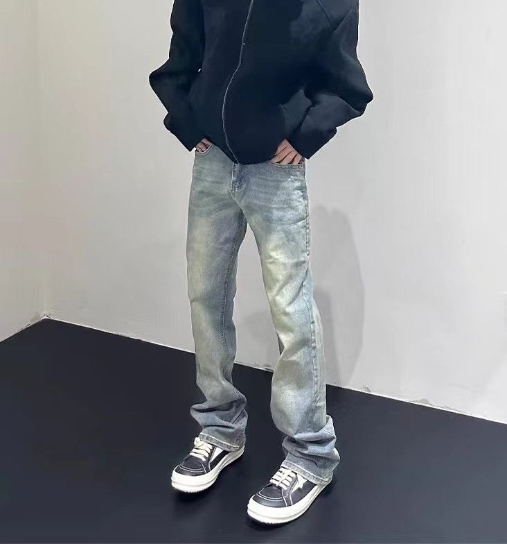 Japanese Brand × Vintage Vintage Street Wash Dirty Dye Design Micro Flare Jeans Size US 34 / EU 50 - 2 Thumbnail