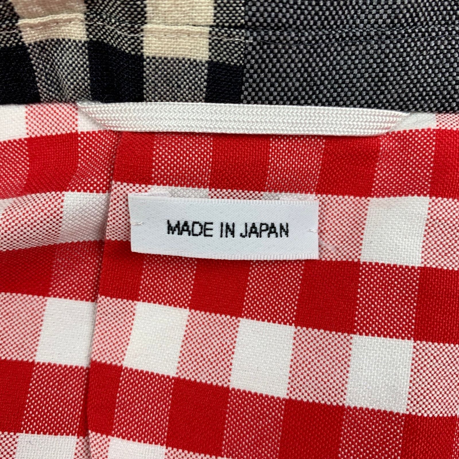 Thom Browne Size 38 Navy Red Checkered Wool Blend Notch Lapel Sport Coat Size 38R - 8 Thumbnail