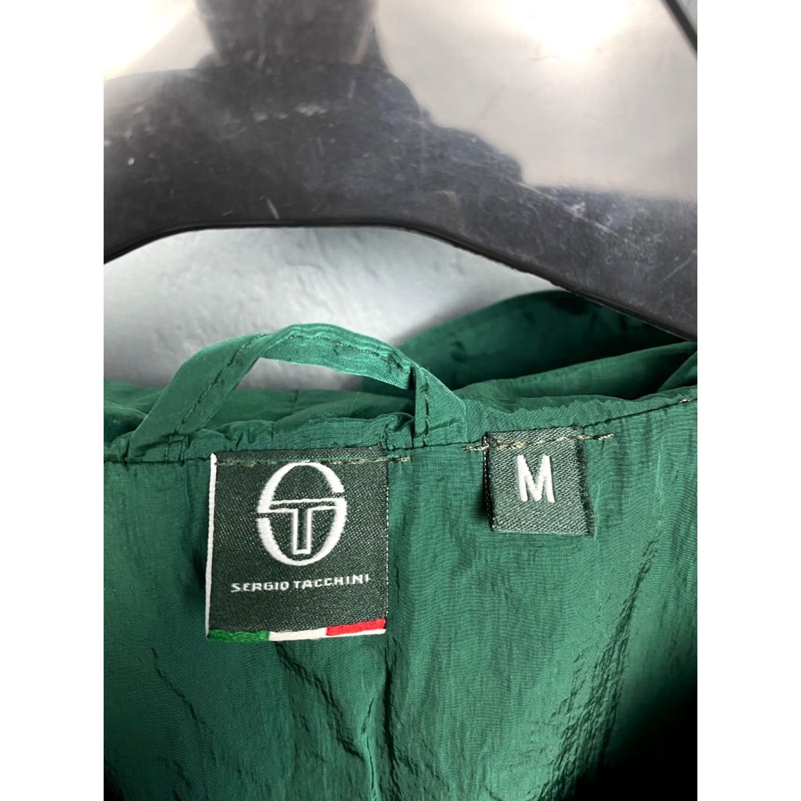 Sergio Tacchini Sergio Tacchini Mens Nylon Anorak Jacket M Green Windbreaker Lightweight Royalty: Vintage? No -> Men Jacket Size US M / EU 48-50 / 2 - 4 Thumbnail