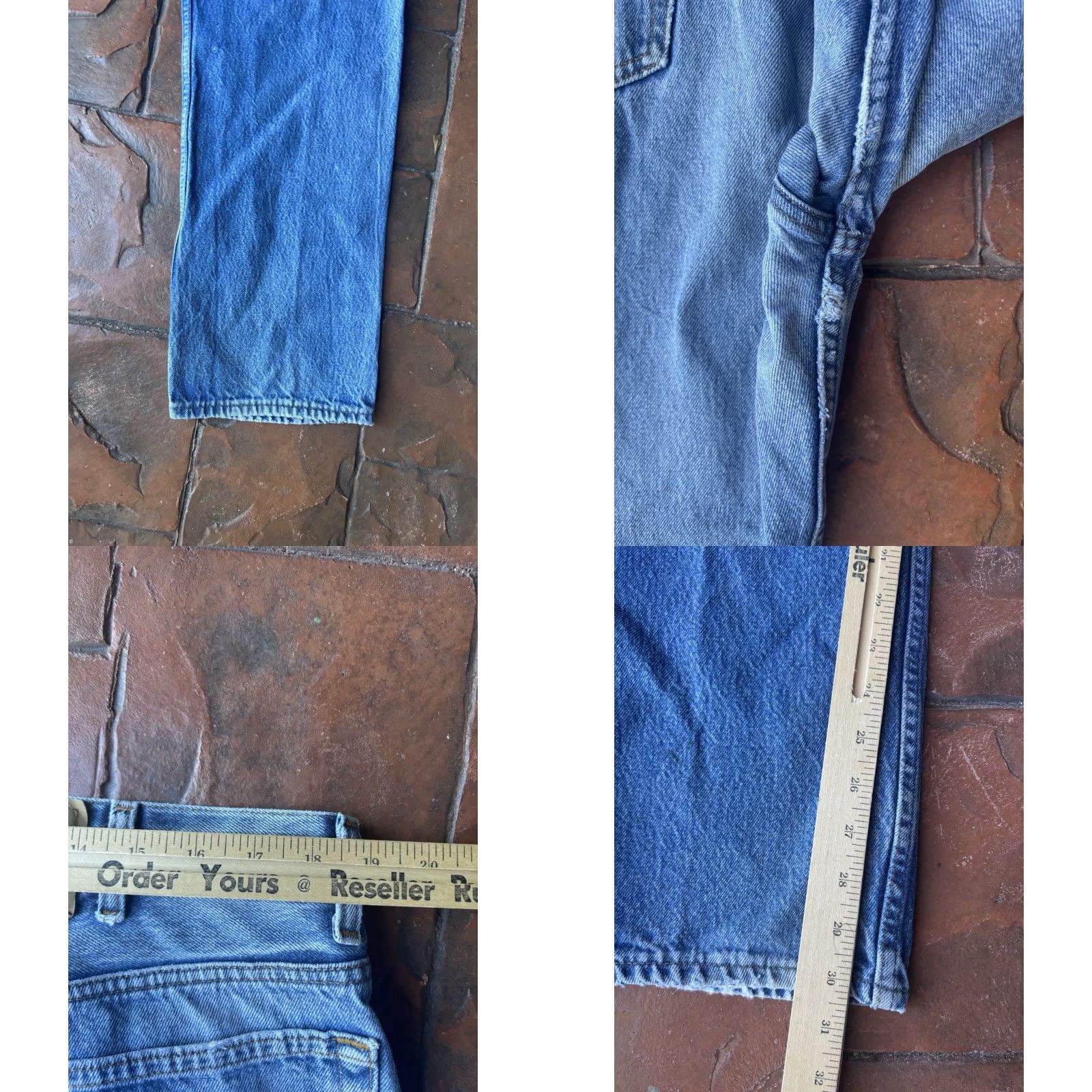 Levi's VINTAGE Levi's 501 Jeans Mens 38x30.5 Button Fly Denim Blue USA 90s Straight Regular Pockets Size US 38 / EU 54 - 10 Thumbnail