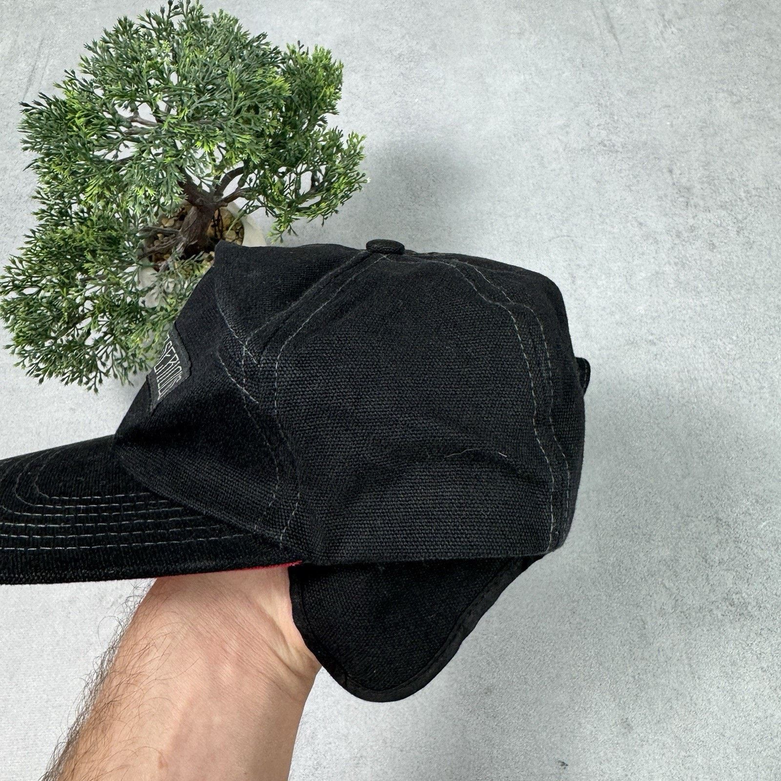 Vintage Mr. Serious Unknown Cap Black 6 Panel Snapback Canvas Size ONE SIZE - 3 Thumbnail