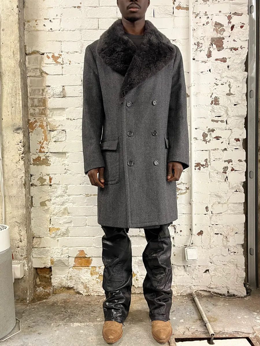 Dolce & Gabbana AW2006 Dolce & Gabbana Grey Wool Premium Fur Collar Royal Coat Size US M / EU 48-50 / 2 - 1 Thumbnail