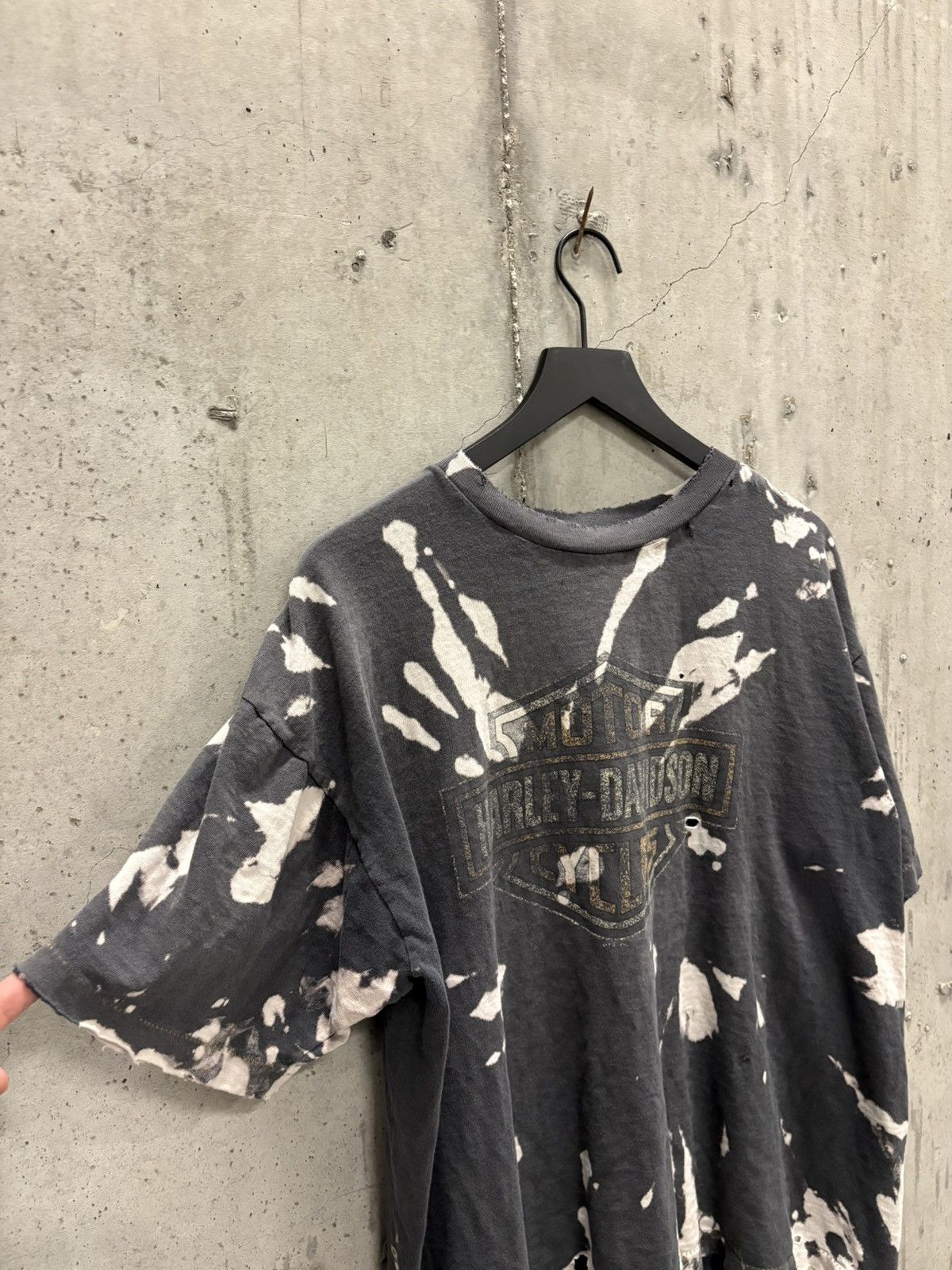 Harley Davidson Vintage Harley Dye Shirt Faded Thrashed Grunge Boxy Band Size US XL / EU 56 / 4 - 2 Thumbnail