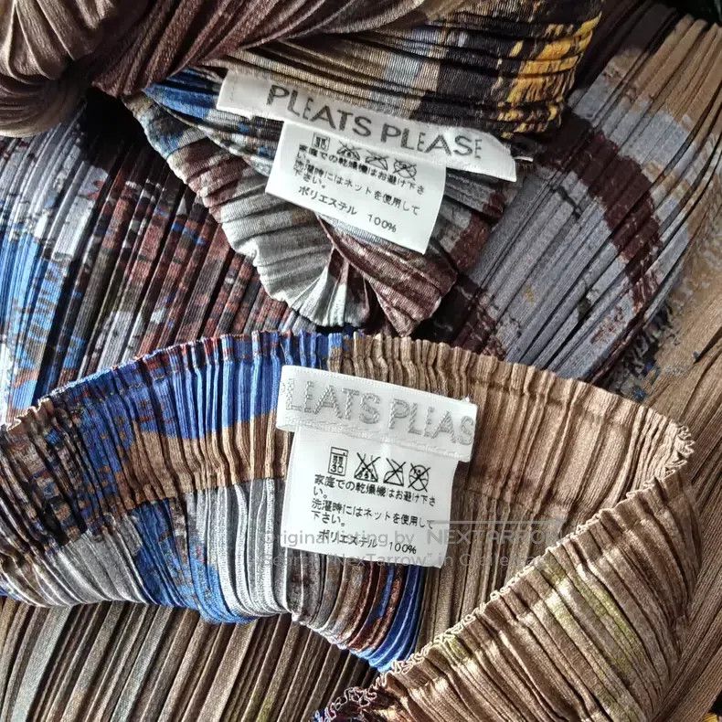 Issey Miyake Issey Miyake Brown Oil Painting Floral Top Size XL / US 12-14 / IT 48-50 - 3 Thumbnail