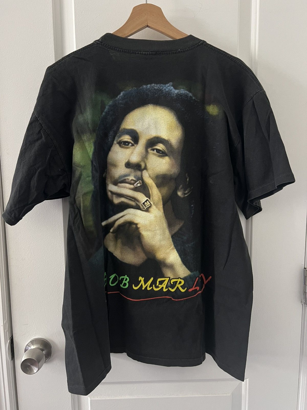 Vintage Vintage Bob Marley T shirt Size US XL / EU 56 / 4 - 4 Thumbnail